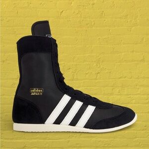 adidas Japan Hi Black & White High-Top Boxing Shoe nwt and box